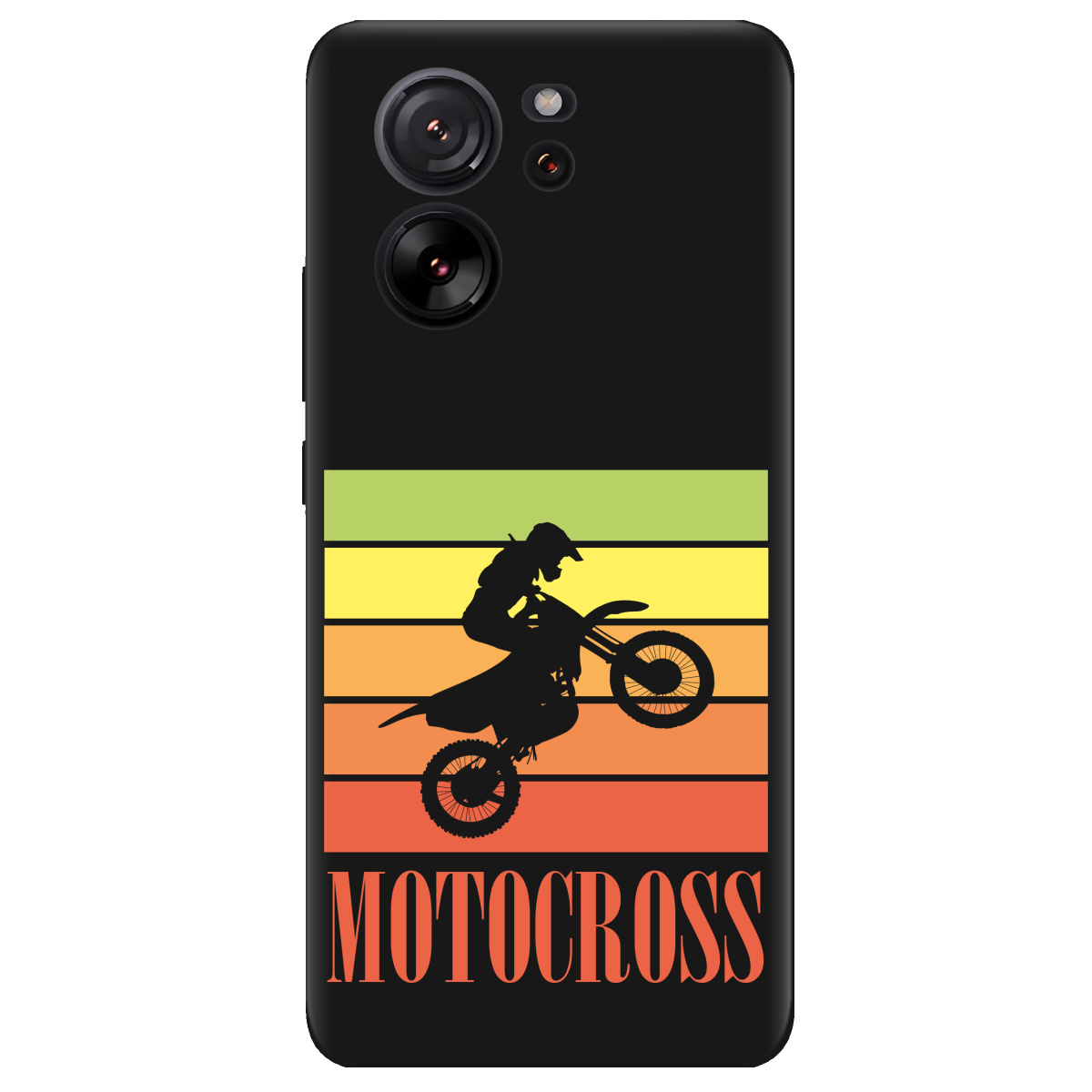 Чохол для Xiaomi 13T чорний матовий soft touch Motocross - фото 1 - Чохли для телефонів