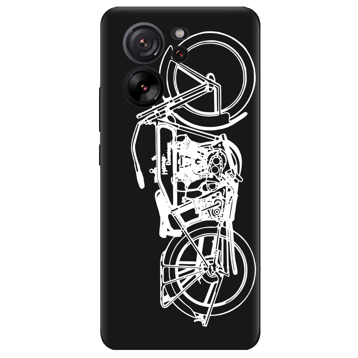 Чохол для Xiaomi 13T Pro чорний матовий soft touch Залізна воля - фото 1 - Чохли для телефонів