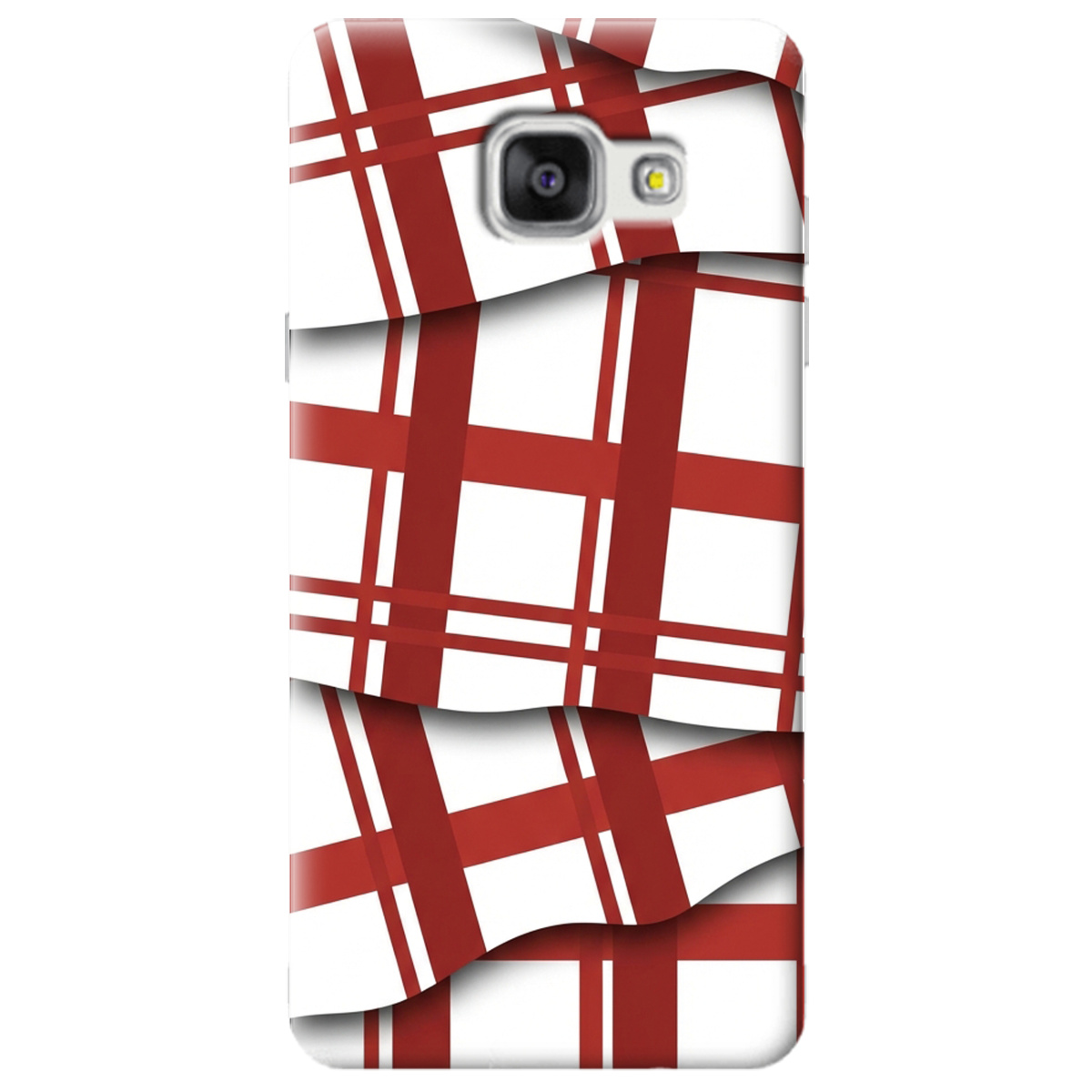 Чохол для Samsung Galaxy A5 2016 прозорий GRID RED - фото 1 - Чохли для телефонів