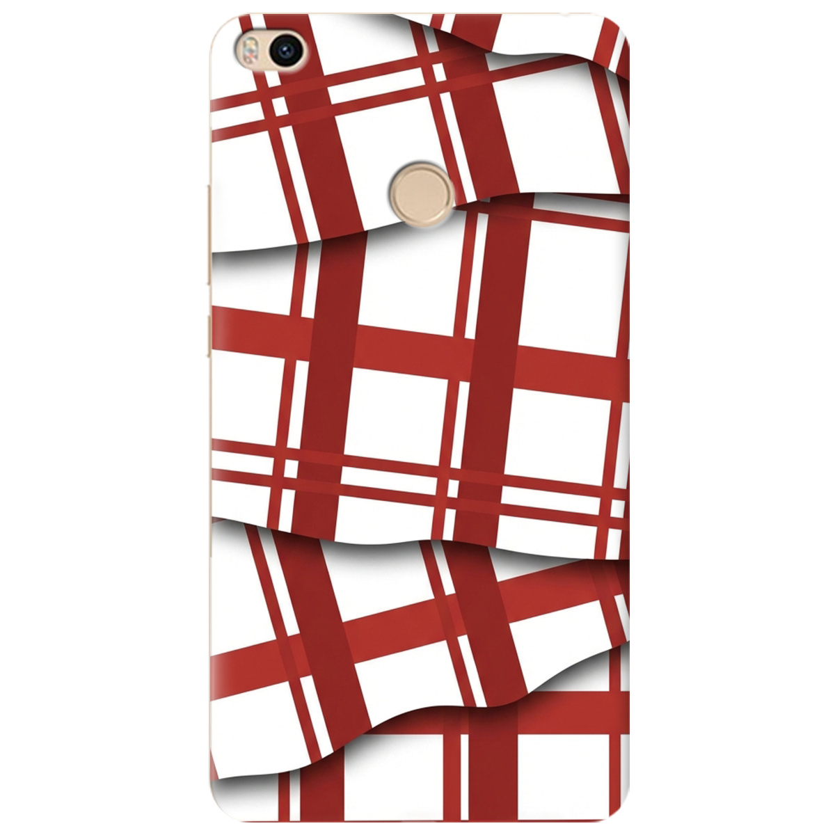 Чехол для Xiaomi Mi Max 2 прозрачный GRID RED - фото 1 - Чехлы для телефонов