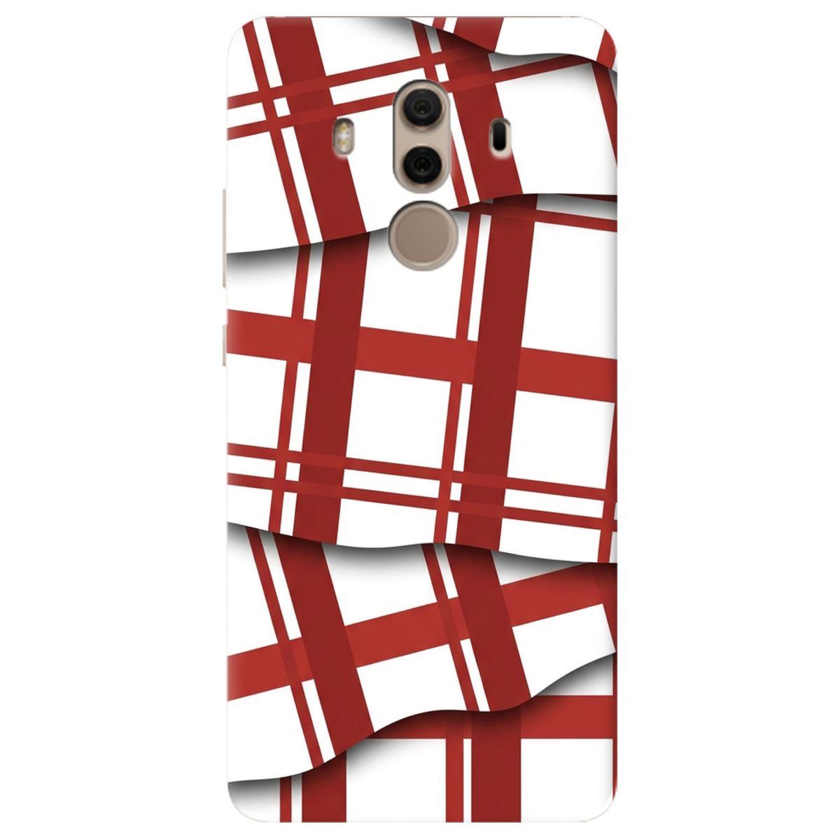 Чохол для Huawei Mate 10 Pro прозорий GRID RED - фото 1 - Чохли для телефонів