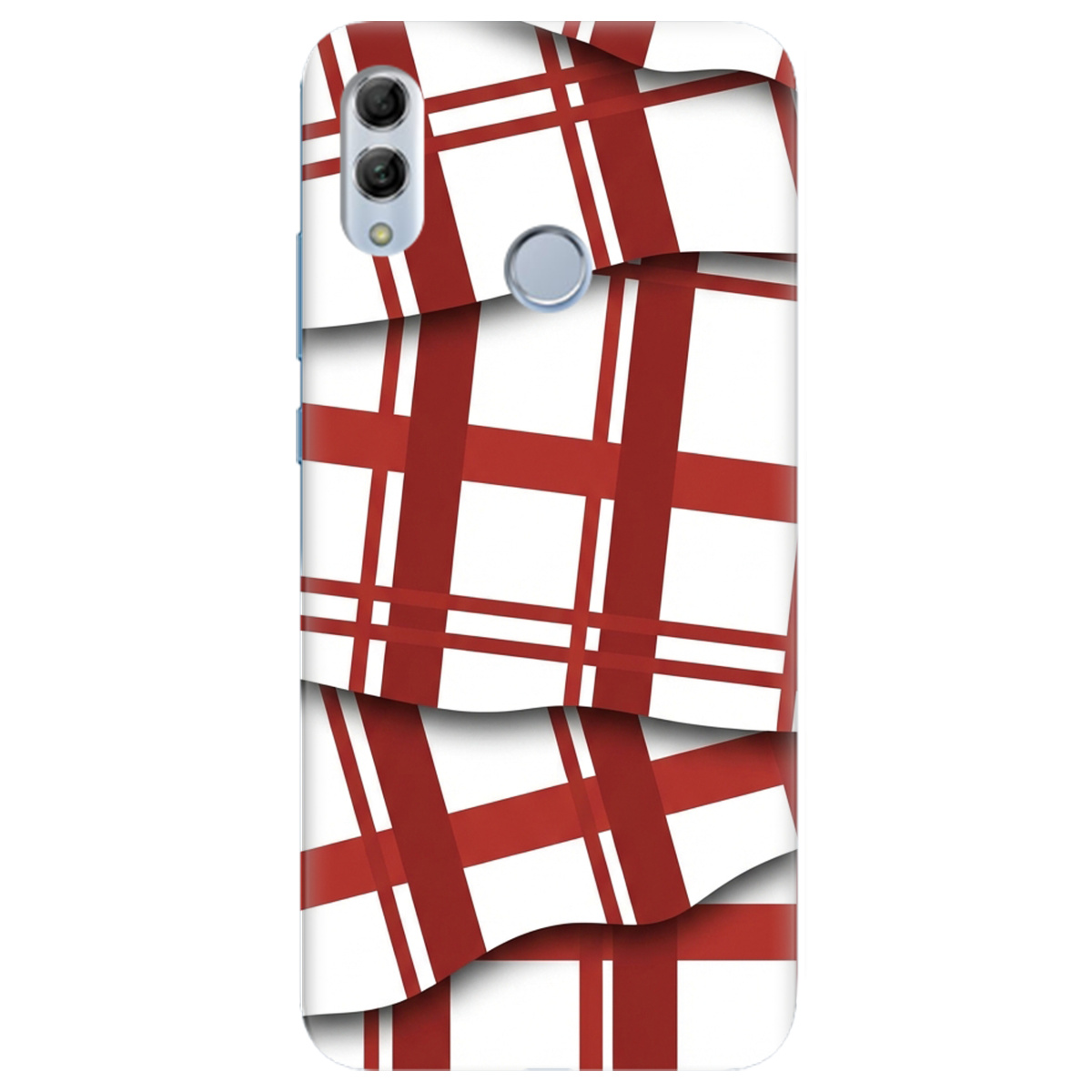 Чохол для Huawei Honor 10 Lite прозорий GRID RED - фото 1 - Чохли для телефонів