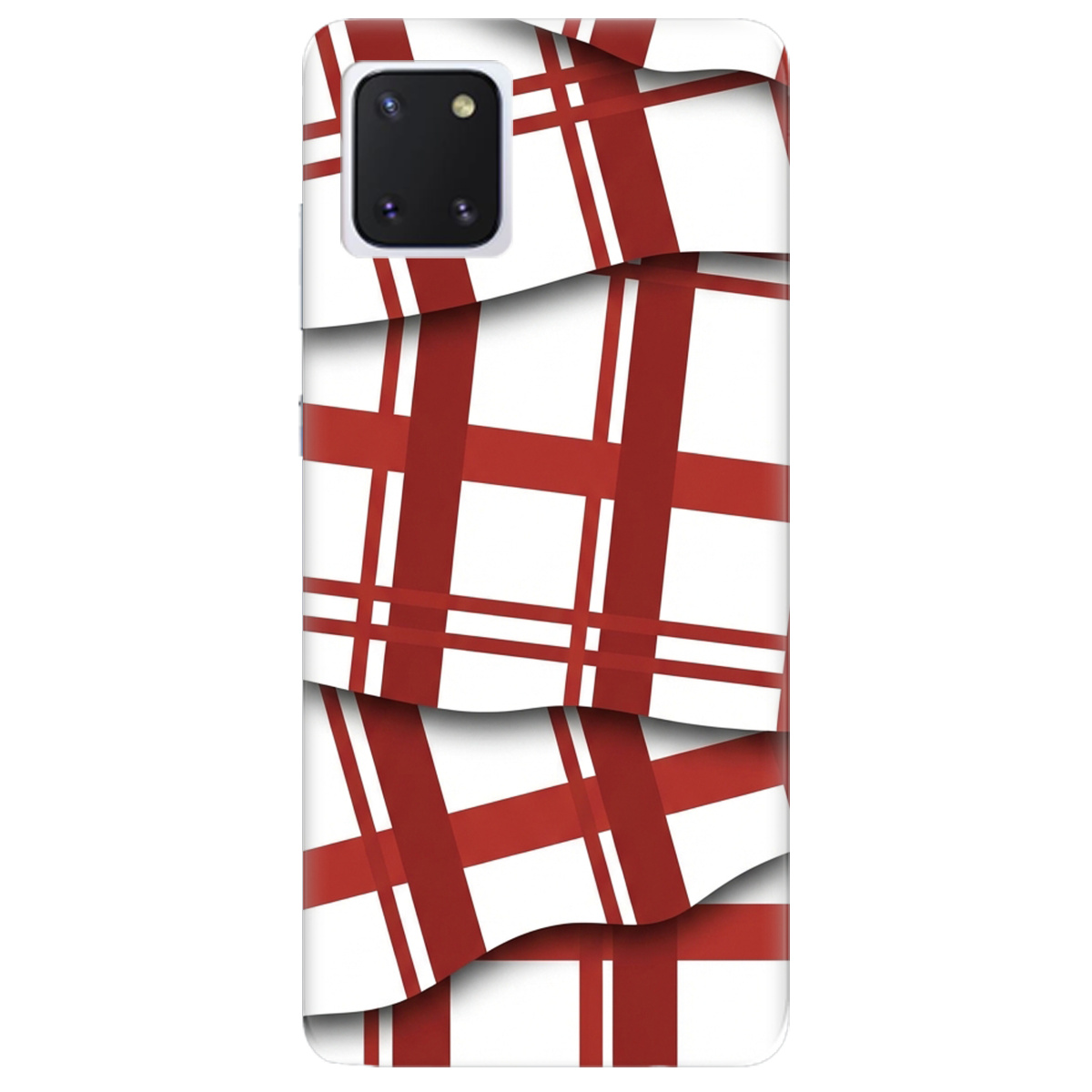 Чохол для Samsung Galaxy Note 10 Lite прозорий GRID RED - фото 1 - Чохли для телефонів