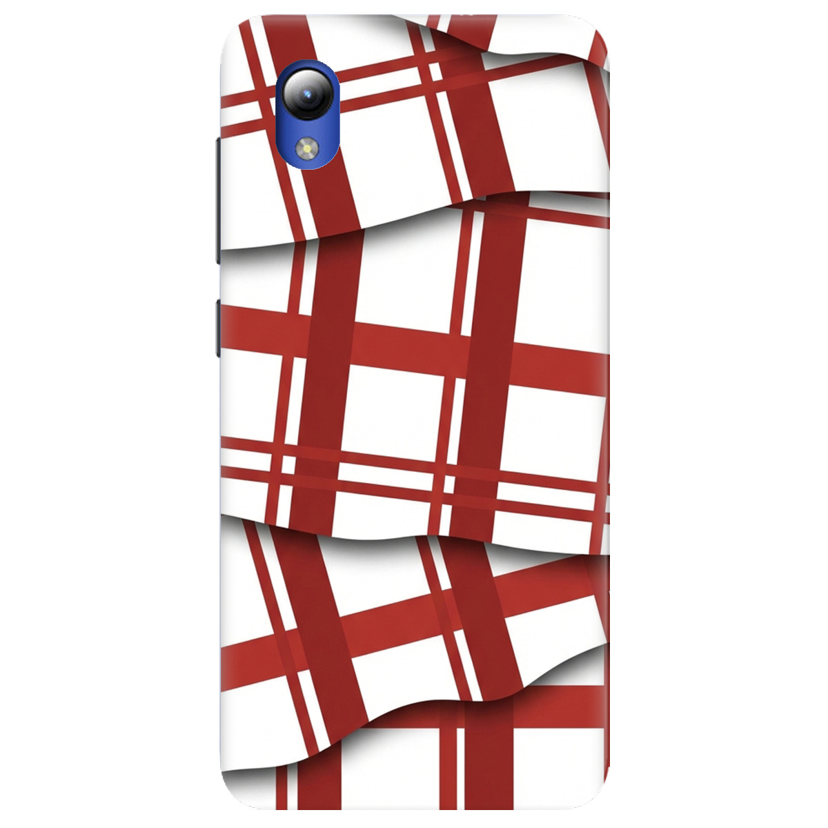 Чехол для ZTE Blade A3 2019 прозрачный GRID RED - фото 1 - Чехлы для телефонов