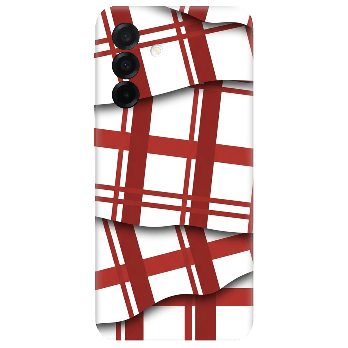 Чохол для Samsung Galaxy A26 5G прозорий GRID RED - фото 1 - Чохли для телефонів