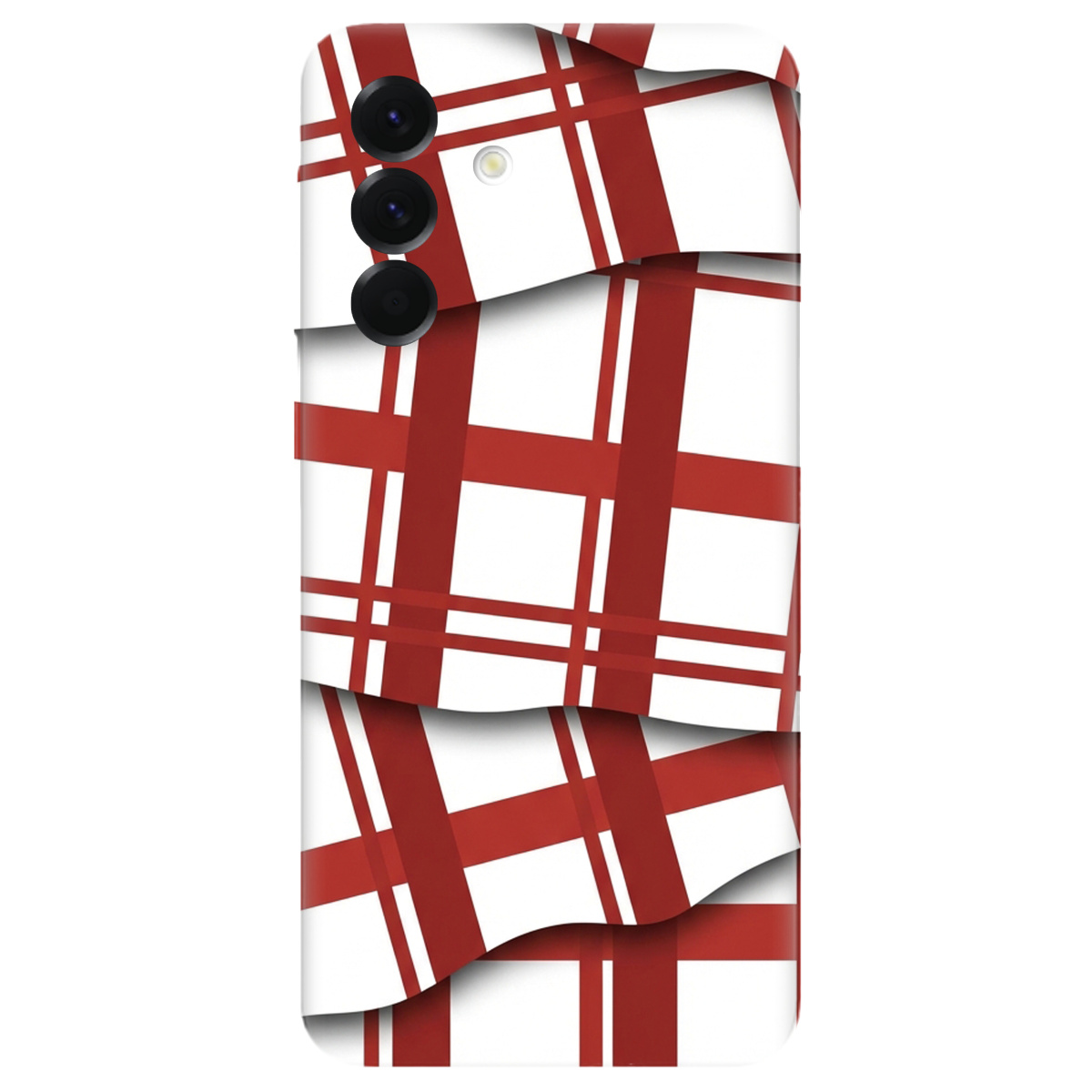 Чохол для Samsung Galaxy A56 5G прозорий GRID RED - фото 1 - Чохли для телефонів