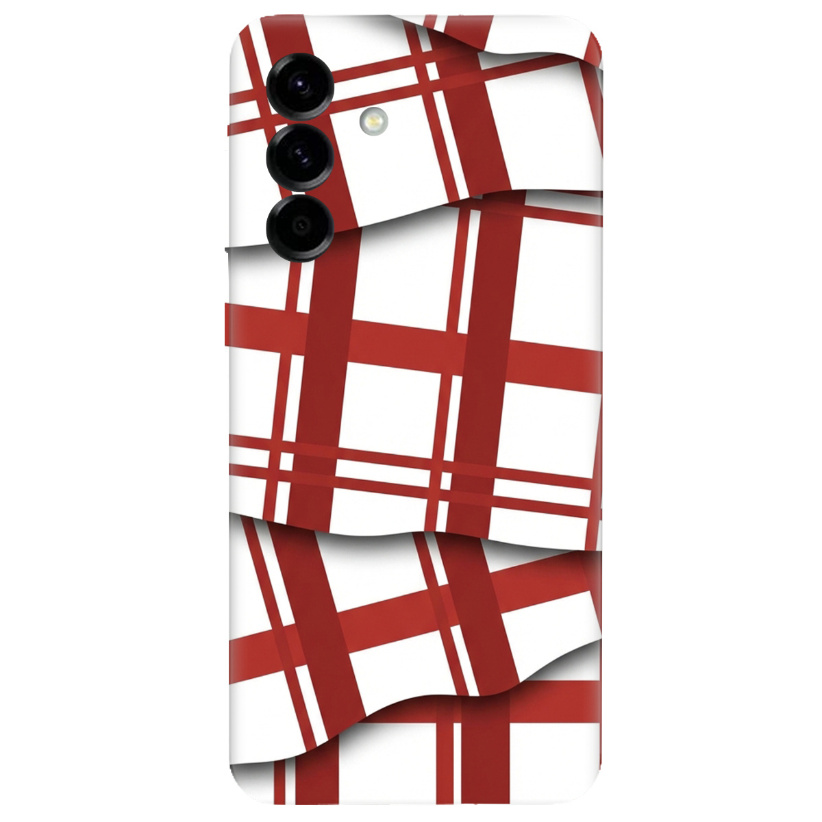 Чохол для Samsung Galaxy A57 5G прозорий GRID RED - фото 1 - Чохли для телефонів