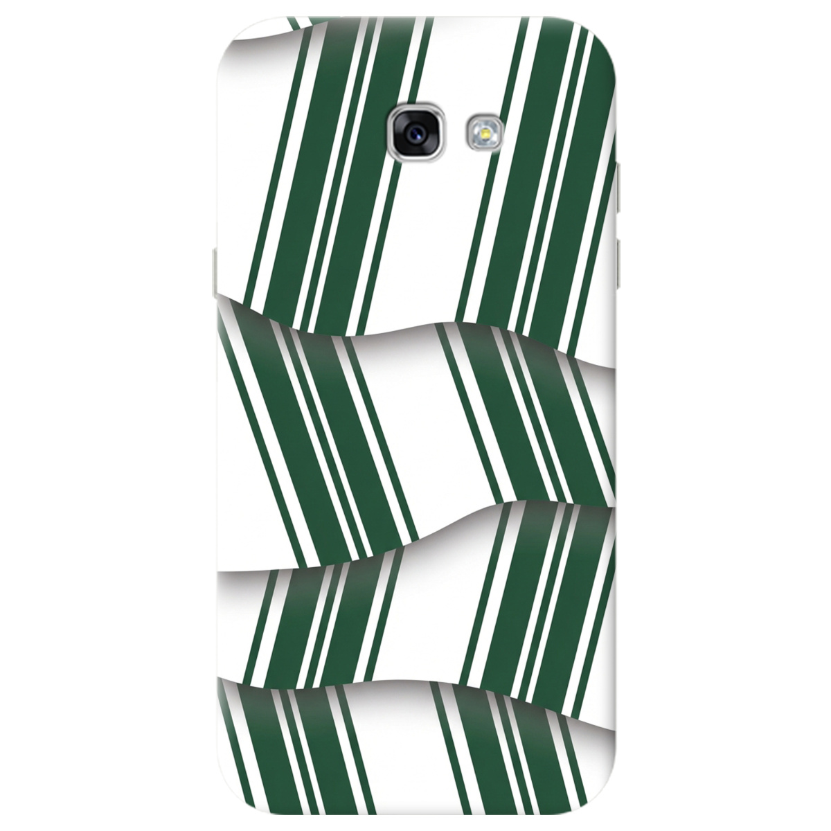 Чехол для Samsung Galaxy A7 2017 прозрачный LINE GREEN - фото 1 - Чехлы для телефонов