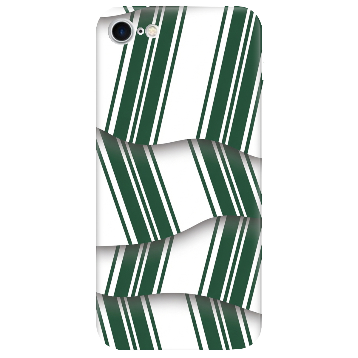 Чохол для Apple iPhone 8 прозорий LINE GREEN - фото 1 - Чохли для телефонів