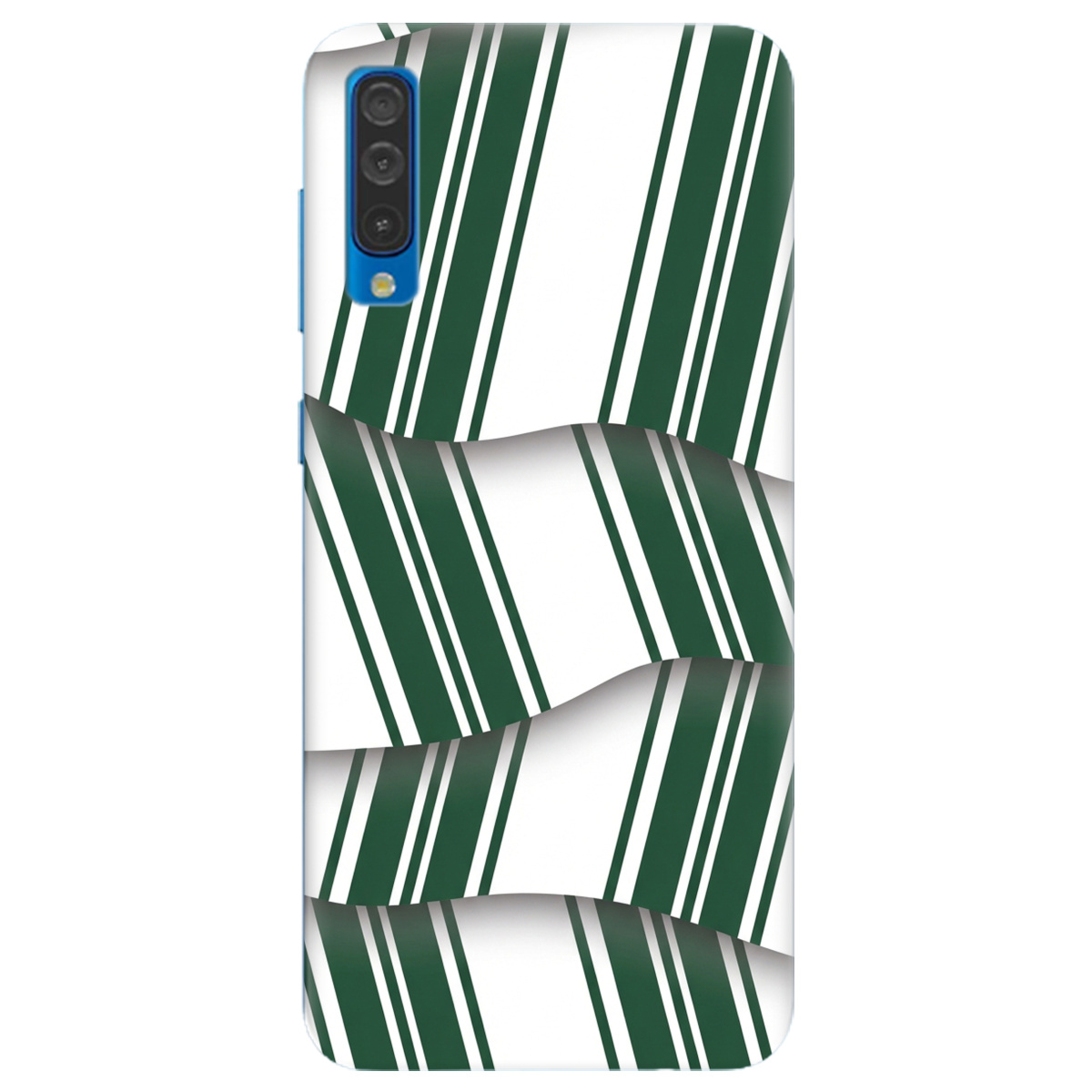 Чохол для Samsung Galaxy A50 прозорий LINE GREEN - фото 1 - Чохли для телефонів