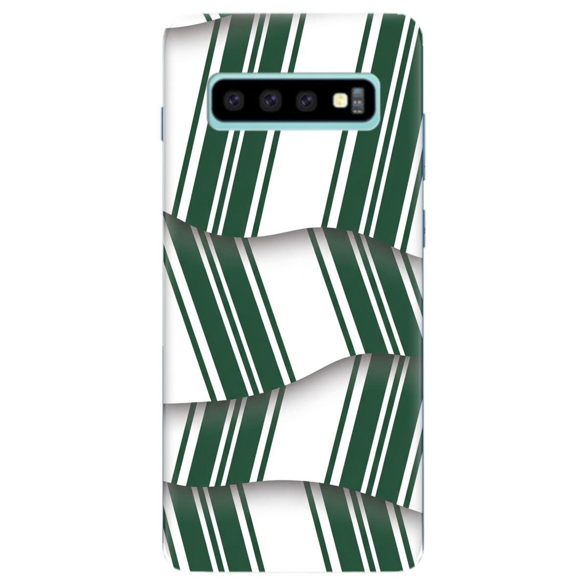 Чохол для Samsung Galaxy S10 Plus прозорий LINE GREEN - фото 1 - Чохли для телефонів