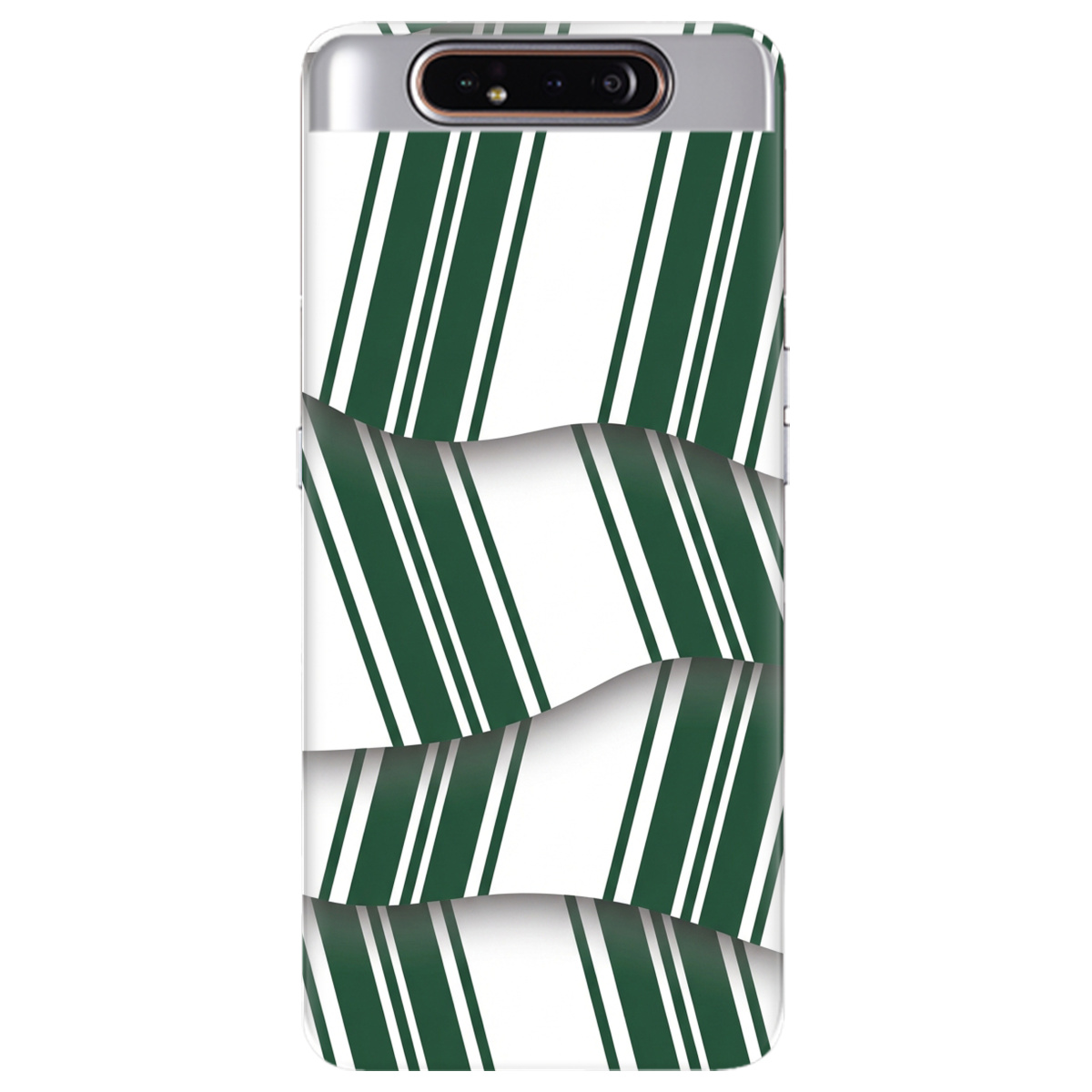 Чохол для Samsung Galaxy A80 прозорий LINE GREEN - фото 1 - Чохли для телефонів