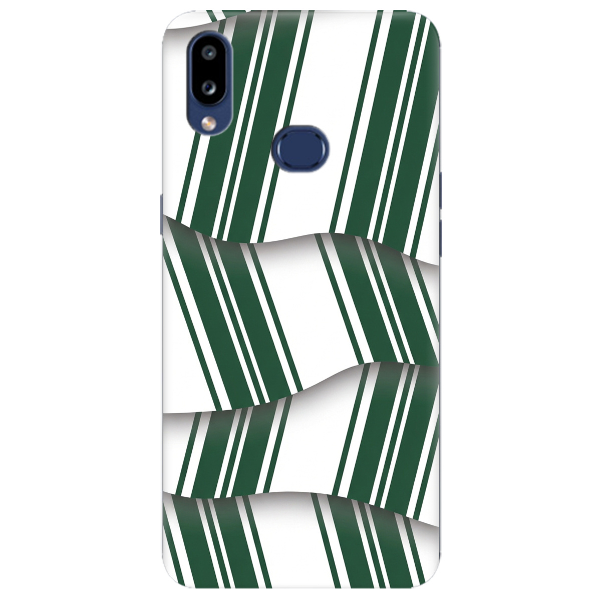 Чохол для Samsung Galaxy A10s прозорий LINE GREEN - фото 1 - Чохли для телефонів