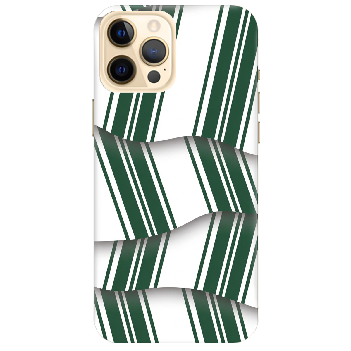 Чехол для Apple iPhone 12 Pro прозрачный LINE GREEN - фото 1 - Чехлы для телефонов