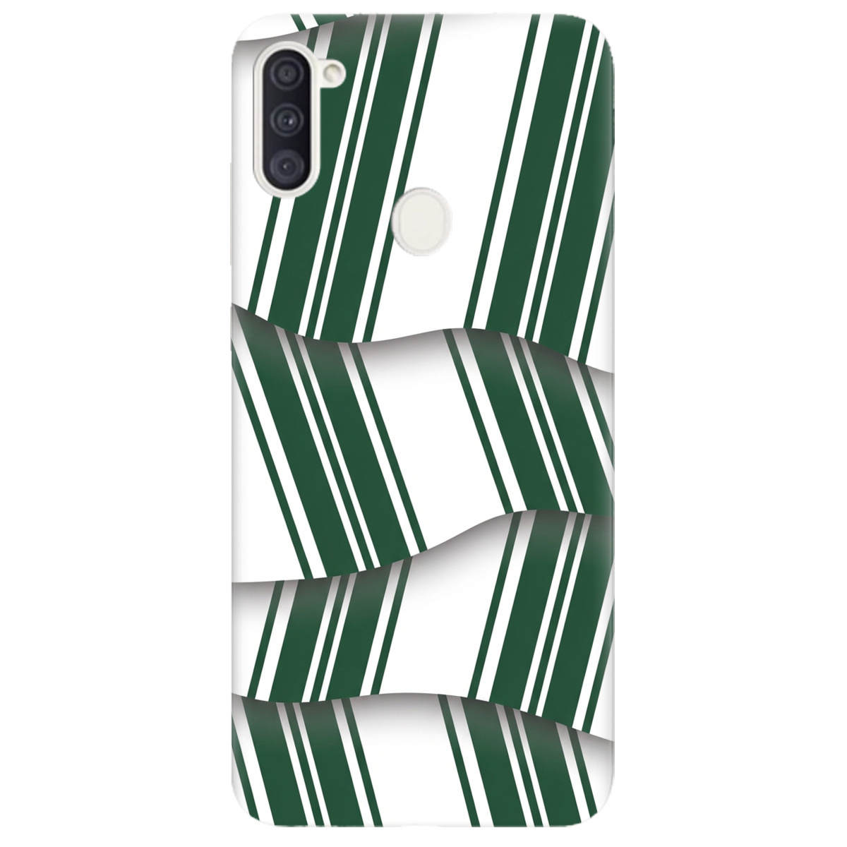 Чохол для Samsung Galaxy A11 прозорий LINE GREEN - фото 1 - Чохли для телефонів