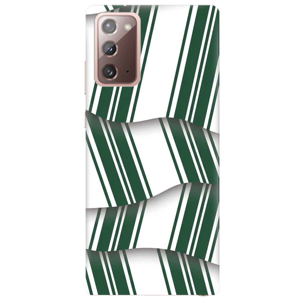 Чохол для Samsung Galaxy Note 20 прозорий LINE GREEN - фото 1 - Чохли для телефонів