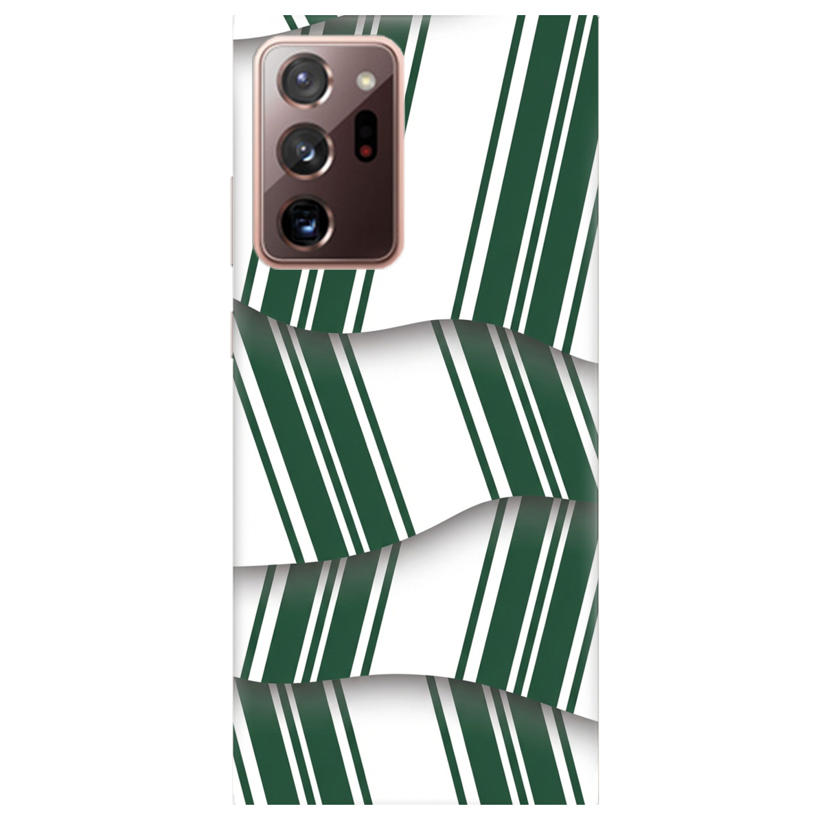 Чехол для Samsung Galaxy Note 20 Ultra прозрачный LINE GREEN - фото 1 - Чехлы для телефонов