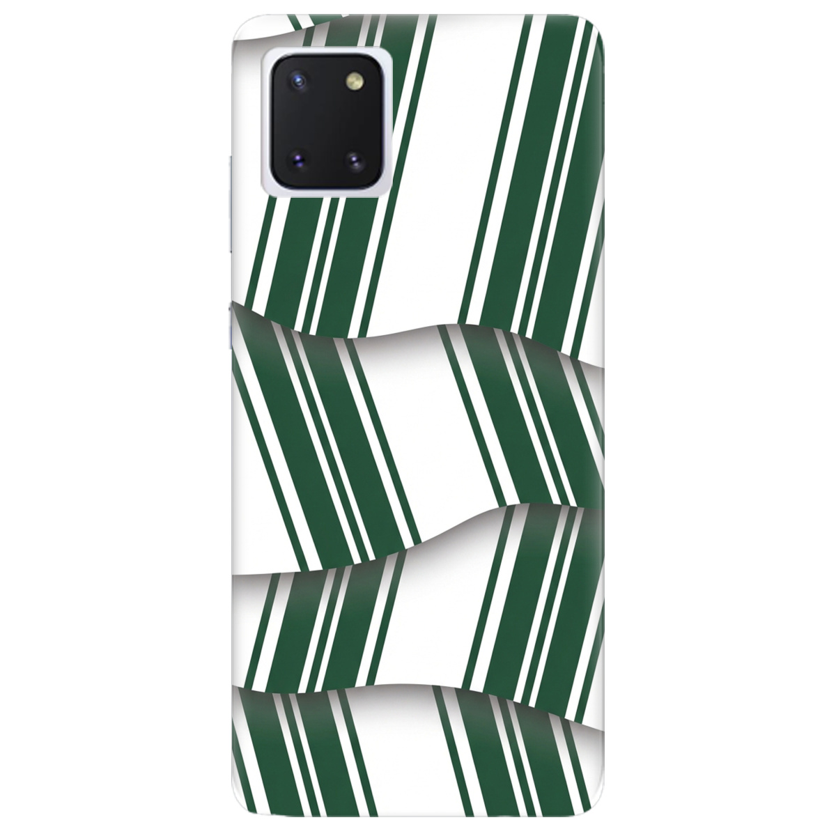 Чохол для Samsung Galaxy Note 10 Lite прозорий LINE GREEN - фото 1 - Чохли для телефонів