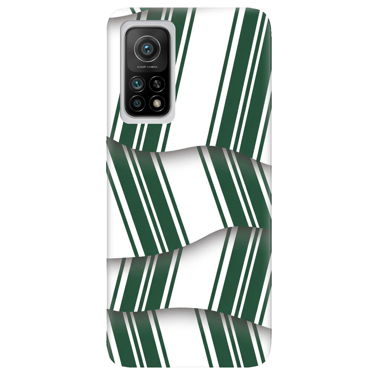 Чохол для Xiaomi Mi 10T/Mi 10T Pro прозорий LINE GREEN - фото 1 - Чохли для телефонів