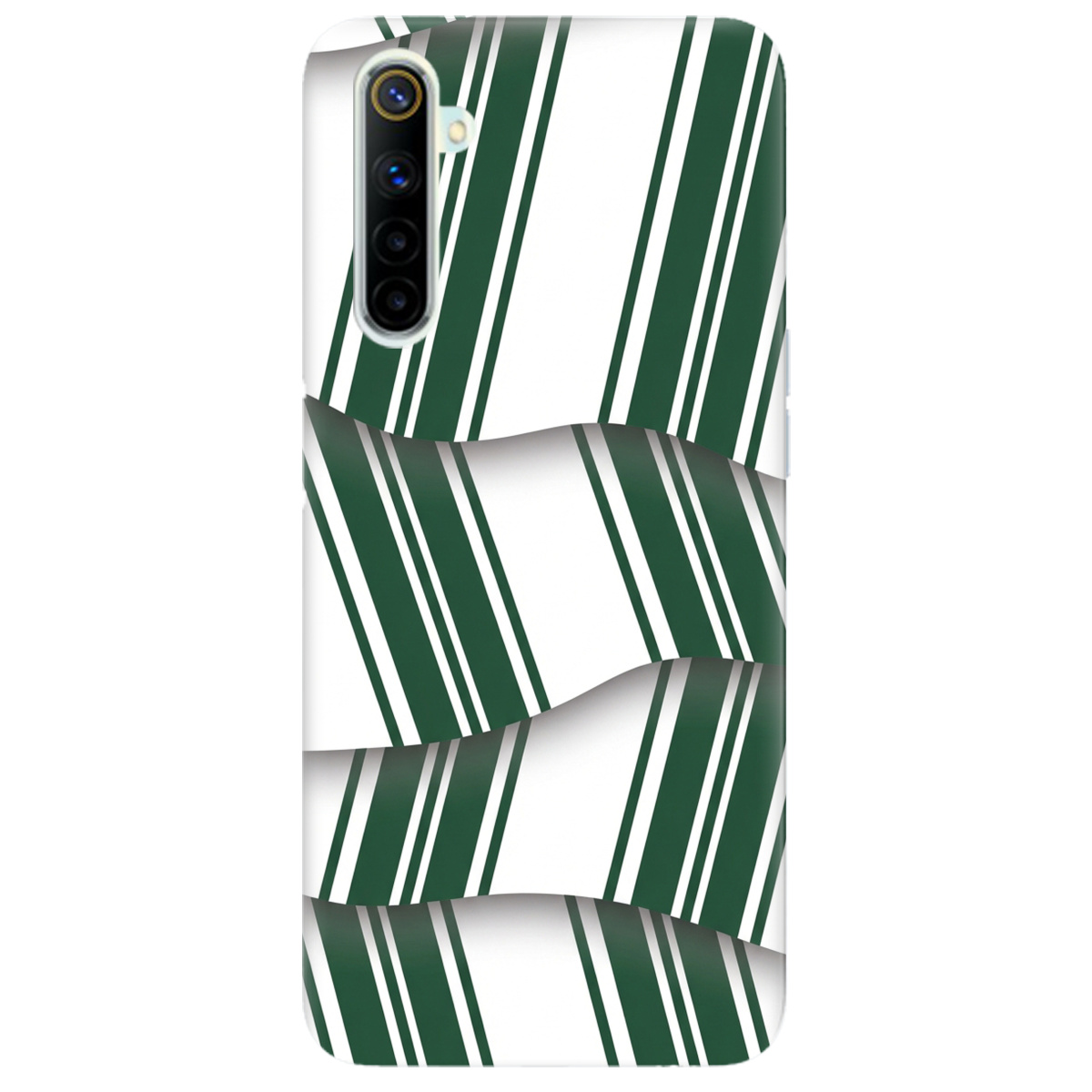 Чохол для Realme 6 прозорий LINE GREEN - фото 1 - Чохли для телефонів