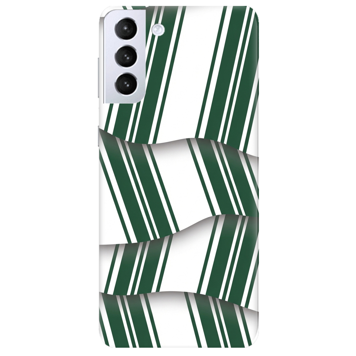 Чехол для Samsung Galaxy S21 прозрачный LINE GREEN - фото 1 - Чехлы для телефонов