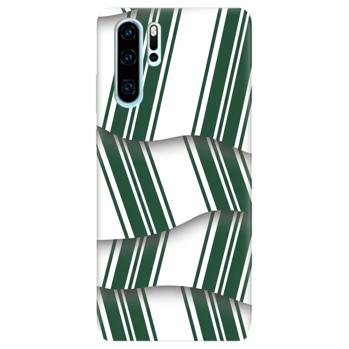 Чехол для Huawei P30 Pro прозрачный LINE GREEN - фото 1 - Чехлы для телефонов