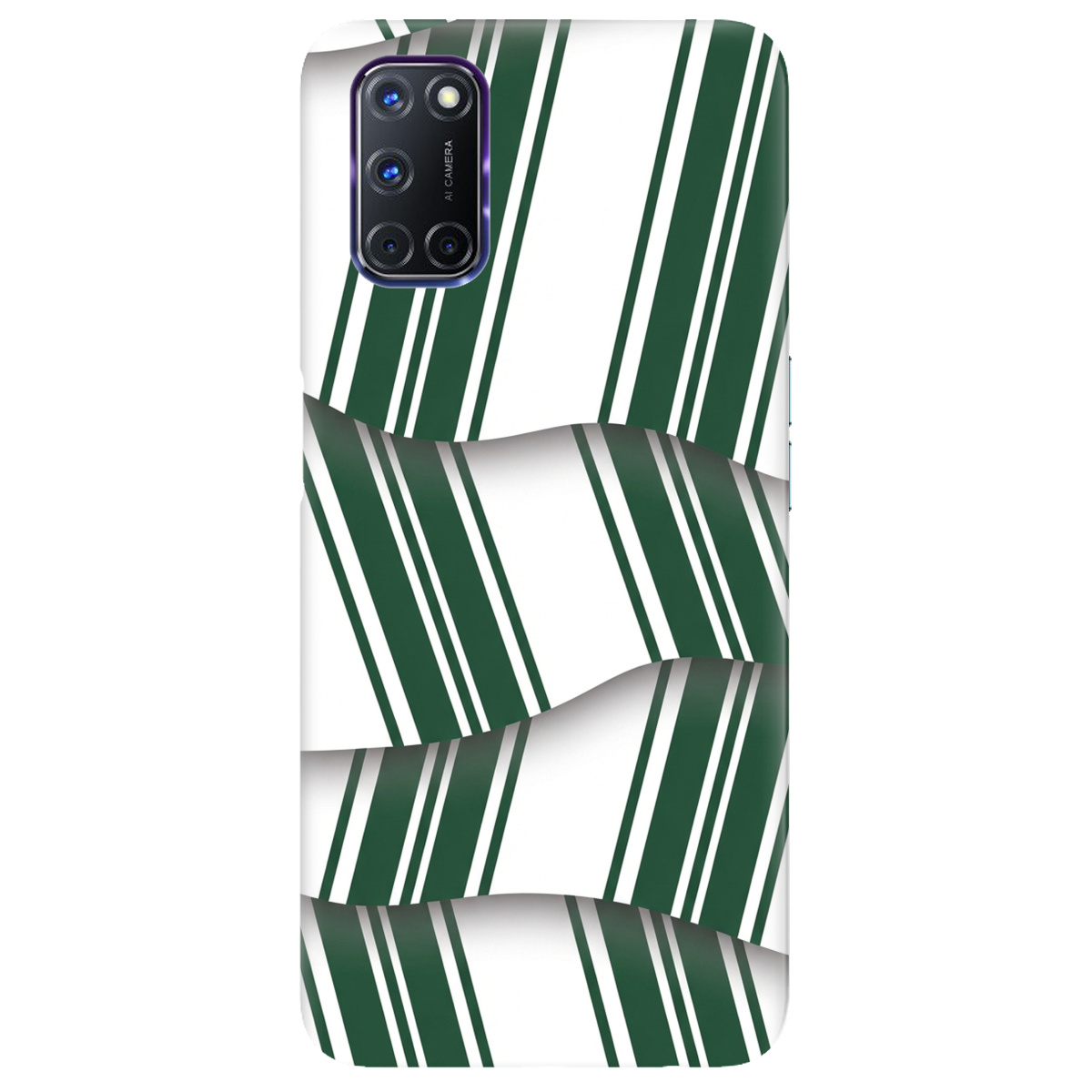 Чохол для Oppo A52/ A72/ A92 прозорий LINE GREEN - фото 1 - Чохли для телефонів