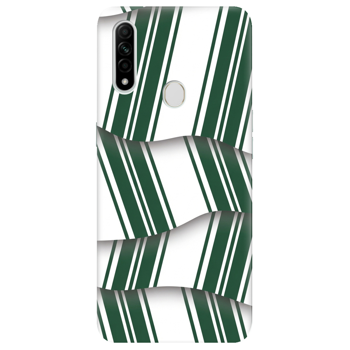 Чехол для Oppo A31 прозрачный LINE GREEN - фото 1 - Чехлы для телефонов