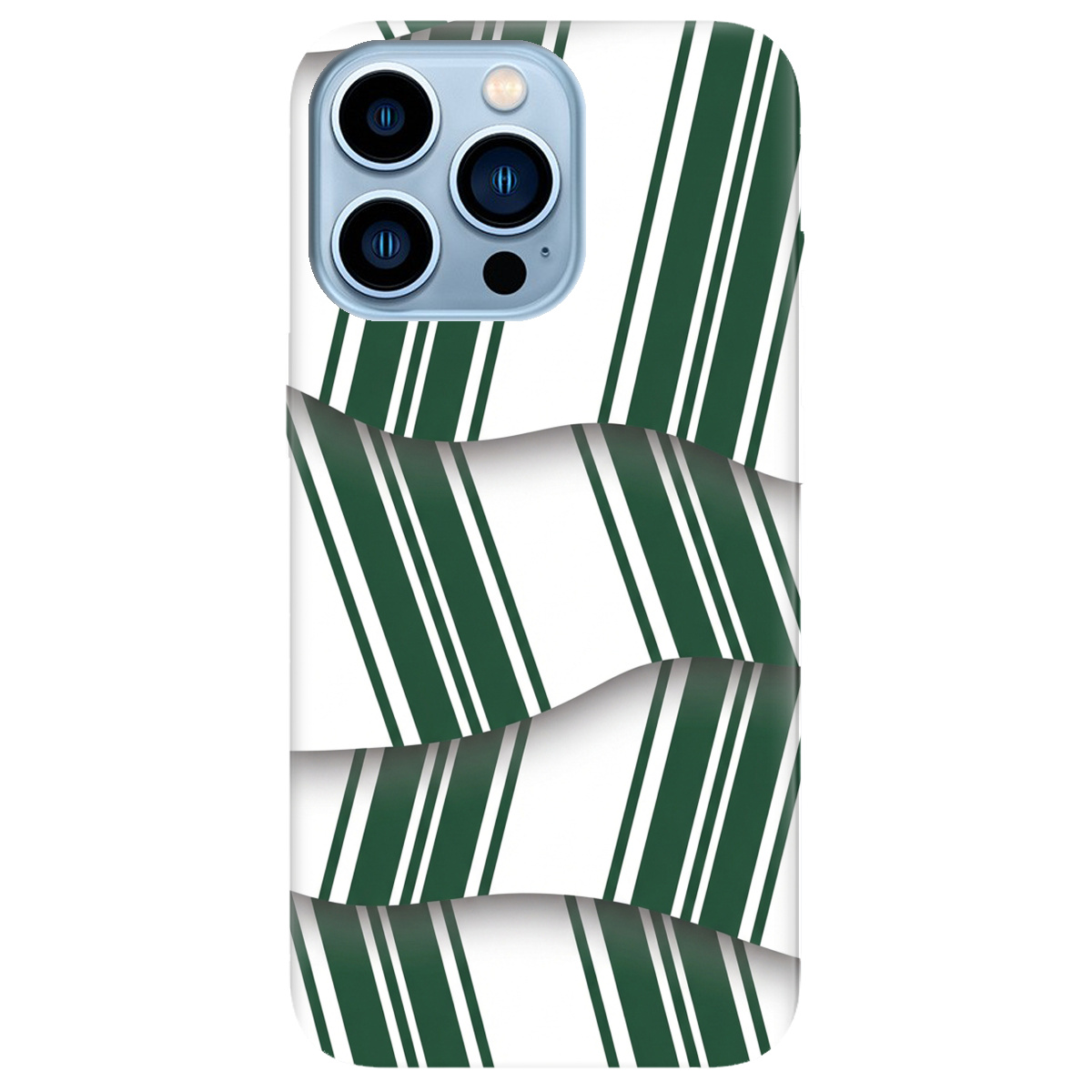 Чохол для Apple iPhone 13 Pro Max прозорий LINE GREEN - фото 1 - Чохли для телефонів