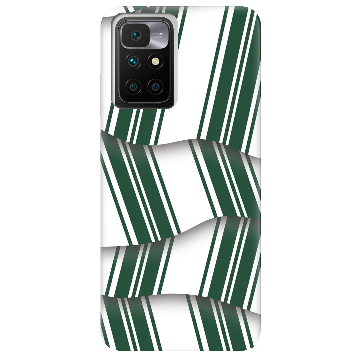 Чохол для Xiaomi Redmi 10 прозорий LINE GREEN - фото 1 - Чохли для телефонів