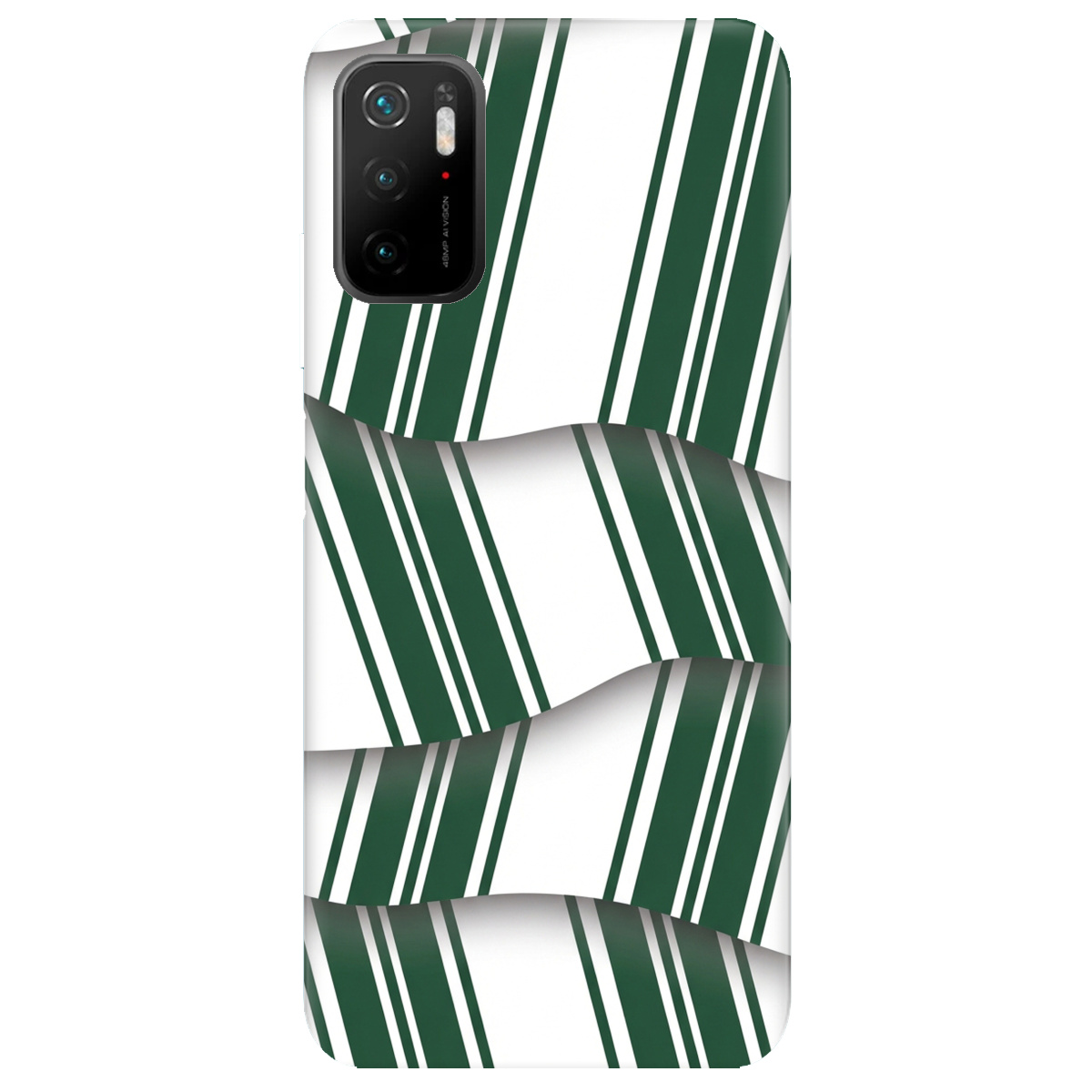 Чохол для Xiaomi Redmi Note 10 5G прозорий LINE GREEN - фото 1 - Чохли для телефонів