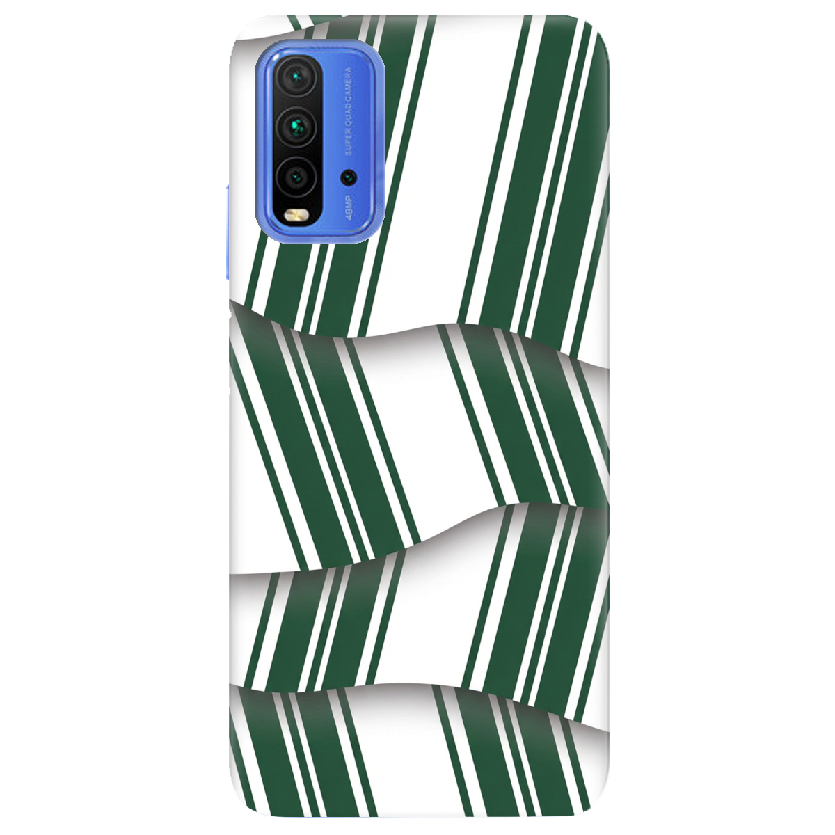 Чохол для Xiaomi Redmi 9T прозорий LINE GREEN - фото 1 - Чохли для телефонів