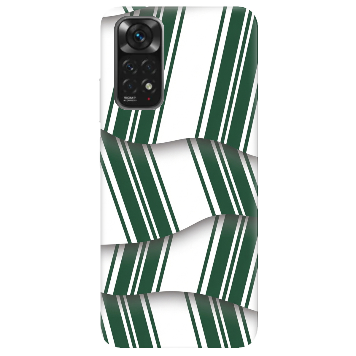 Чохол для Xiaomi Redmi Note 11s прозорий LINE GREEN - фото 1 - Чохли для телефонів