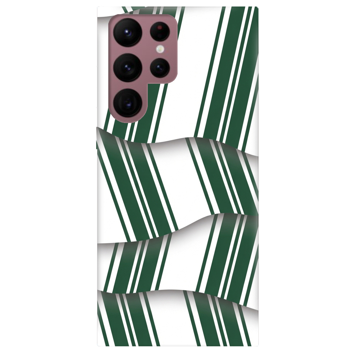 Чохол для Samsung Galaxy S22 Ultra прозорий LINE GREEN - фото 1 - Чохли для телефонів