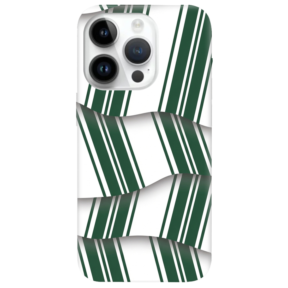 Чохол для Apple iPhone 14 Pro Max прозорий LINE GREEN - фото 1 - Чохли для телефонів