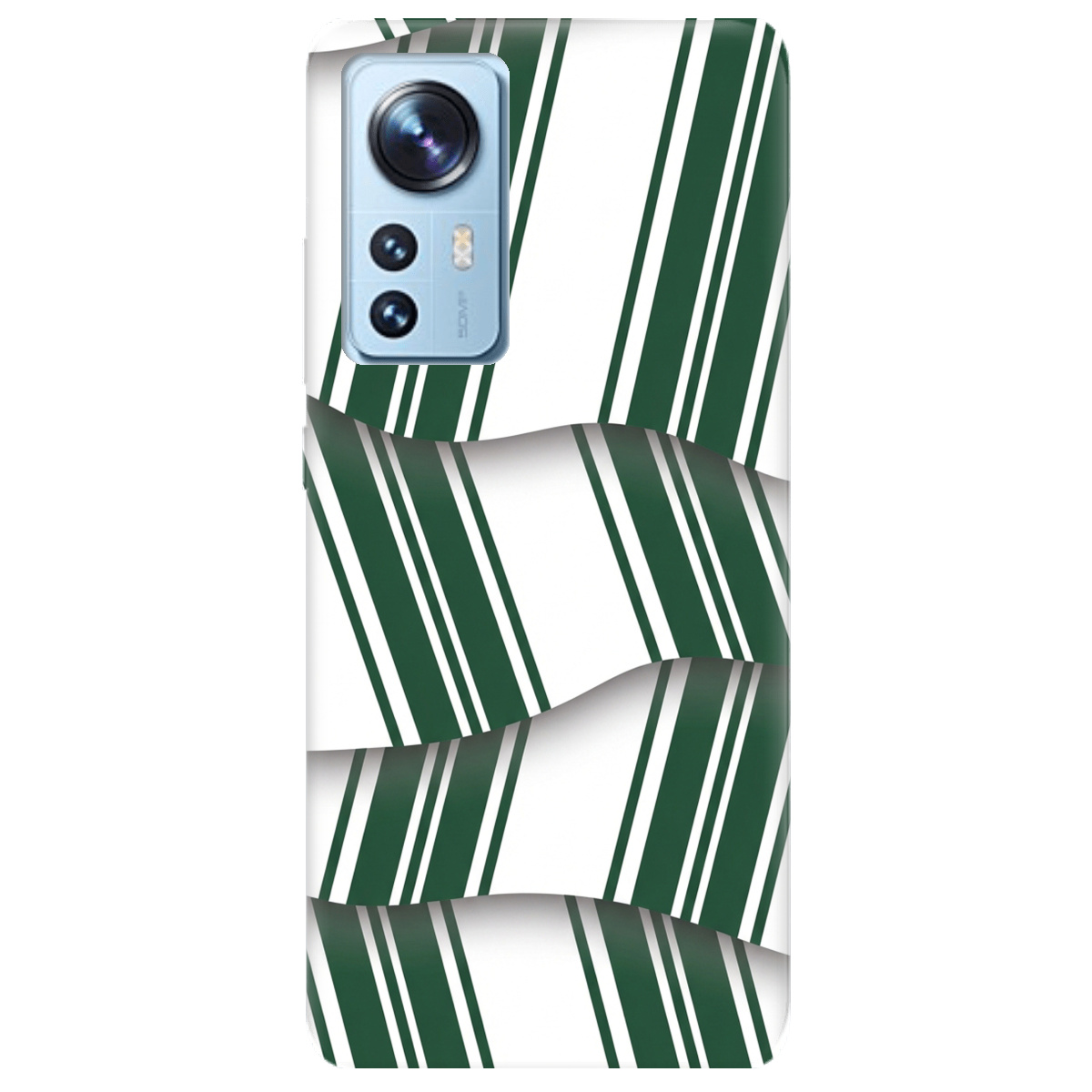 Чохол для Xiaomi 12 прозорий LINE GREEN - фото 1 - Чохли для телефонів