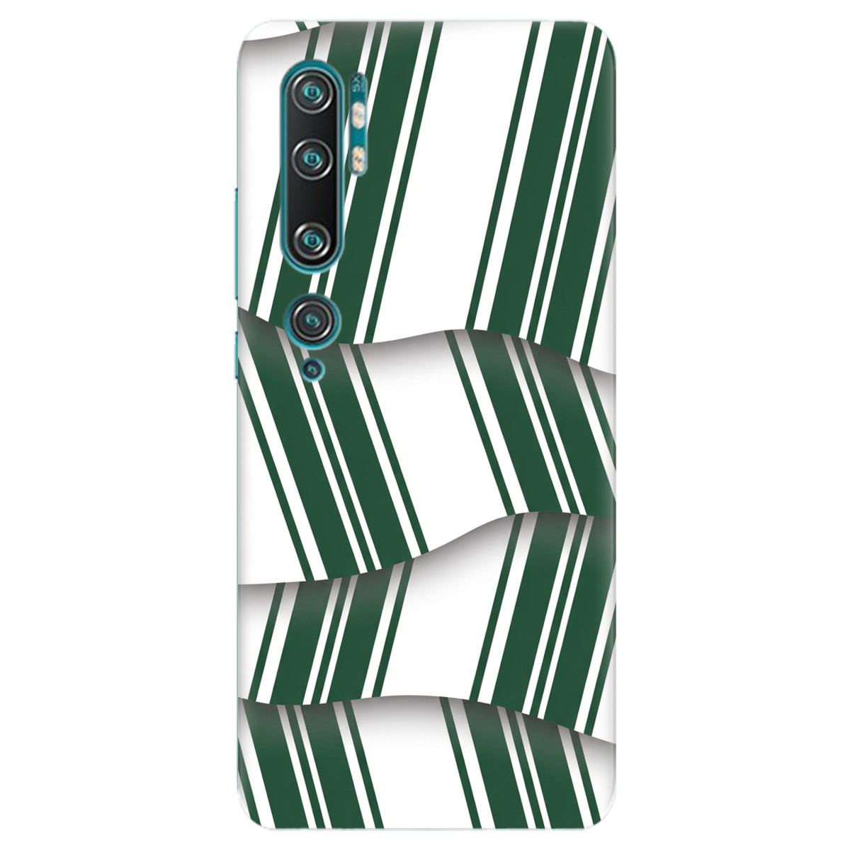 Чохол для Xiaomi Mi Note 10 Pro прозорий LINE GREEN - фото 1 - Чохли для телефонів