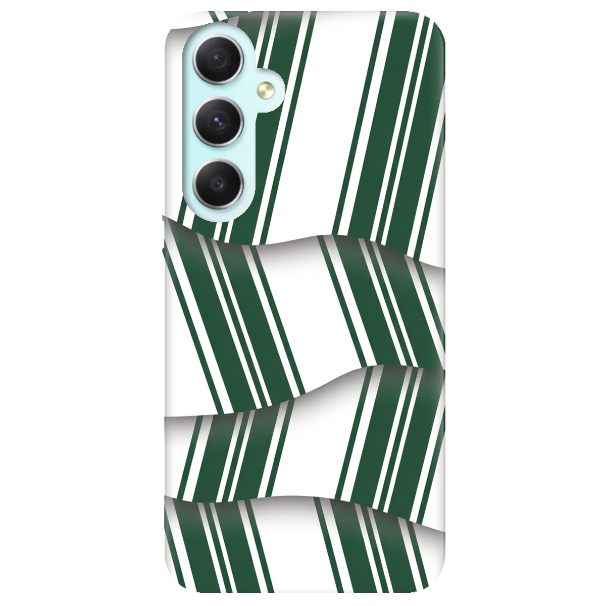 Чехол для Samsung Galaxy A34 прозрачный LINE GREEN - фото 1 - Чехлы для телефонов