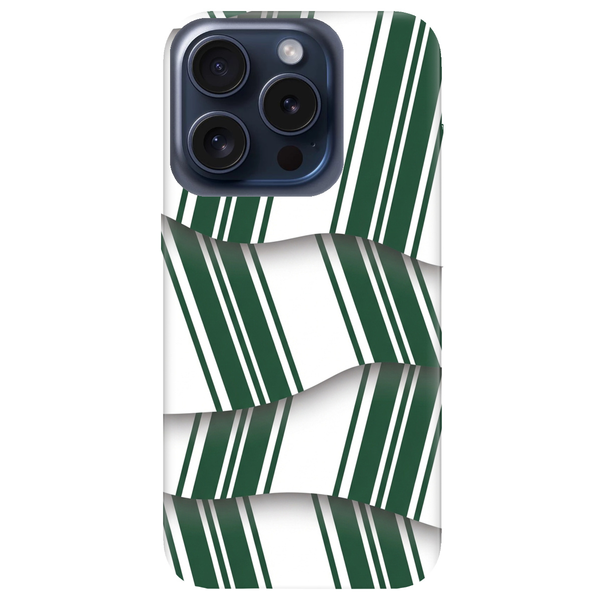 Чохол для Apple iPhone 15 Pro прозорий LINE GREEN - фото 1 - Чохли для телефонів