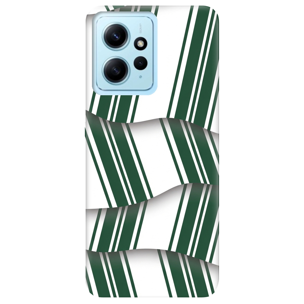 Чохол для Xiaomi Redmi Note 12 4G прозорий LINE GREEN - фото 1 - Чохли для телефонів