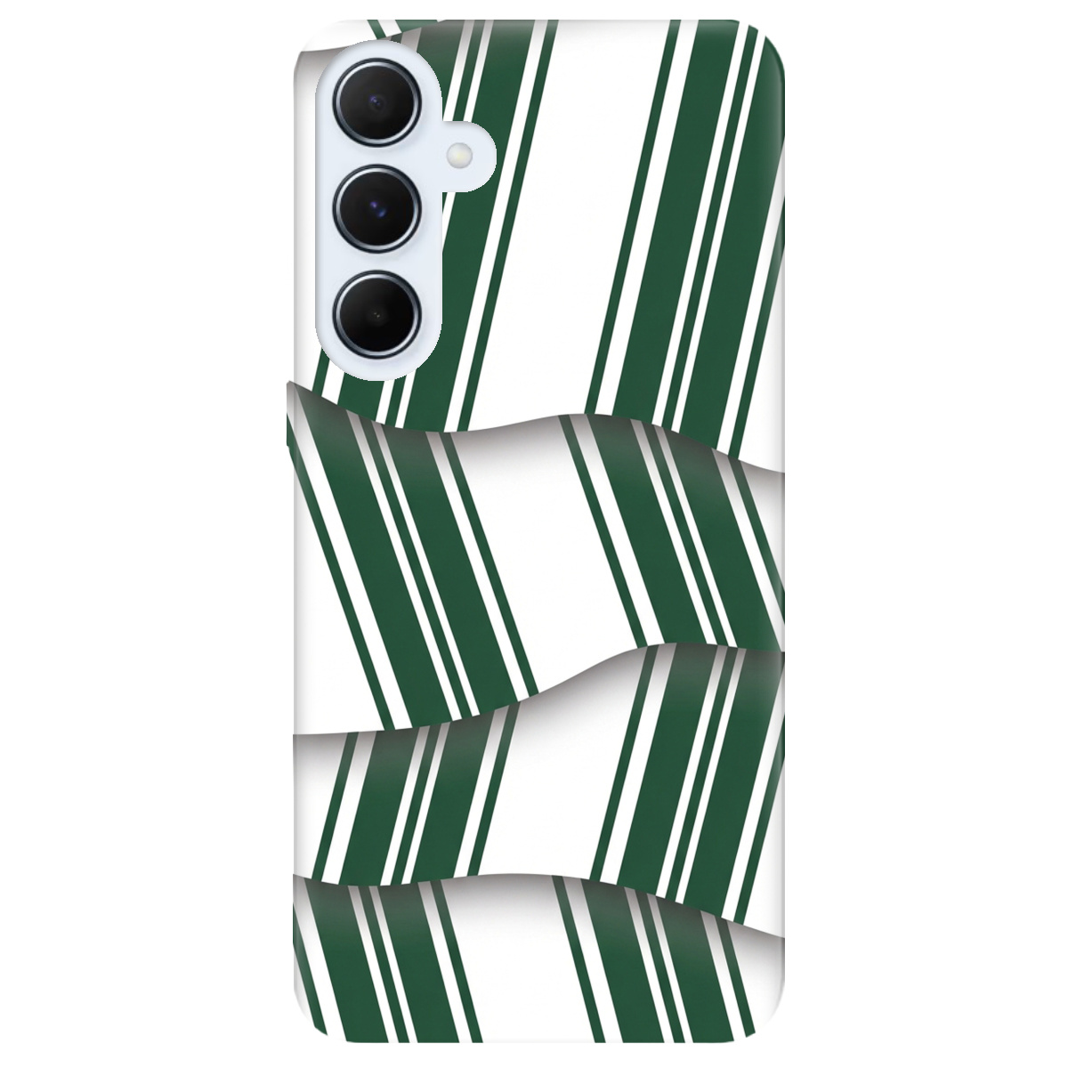 Чехол для Samsung Galaxy A55 прозрачный LINE GREEN - фото 1 - Чехлы для телефонов