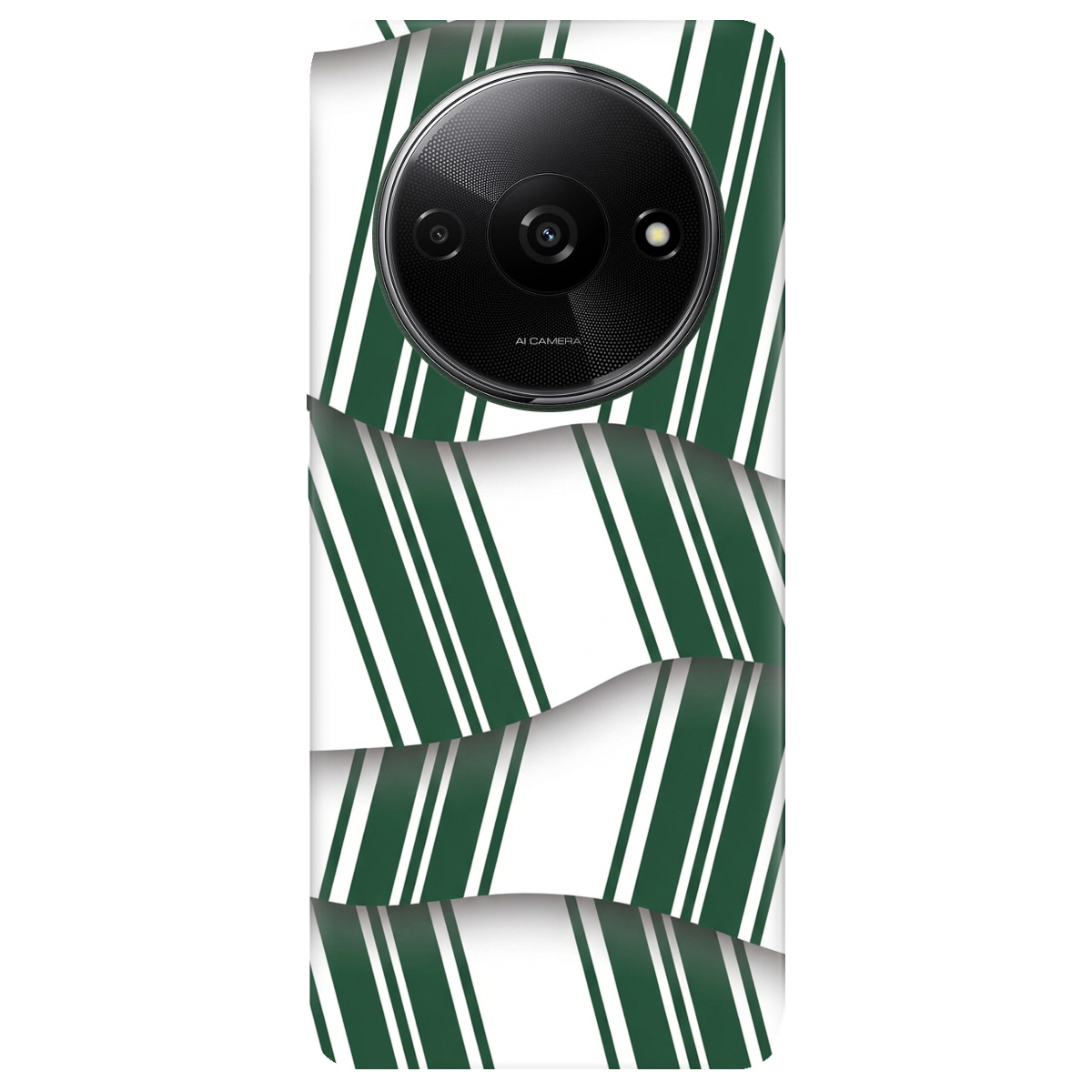 Чехол для Xiaomi Redmi A3 прозрачный LINE GREEN - фото 1 - Чехлы для телефонов