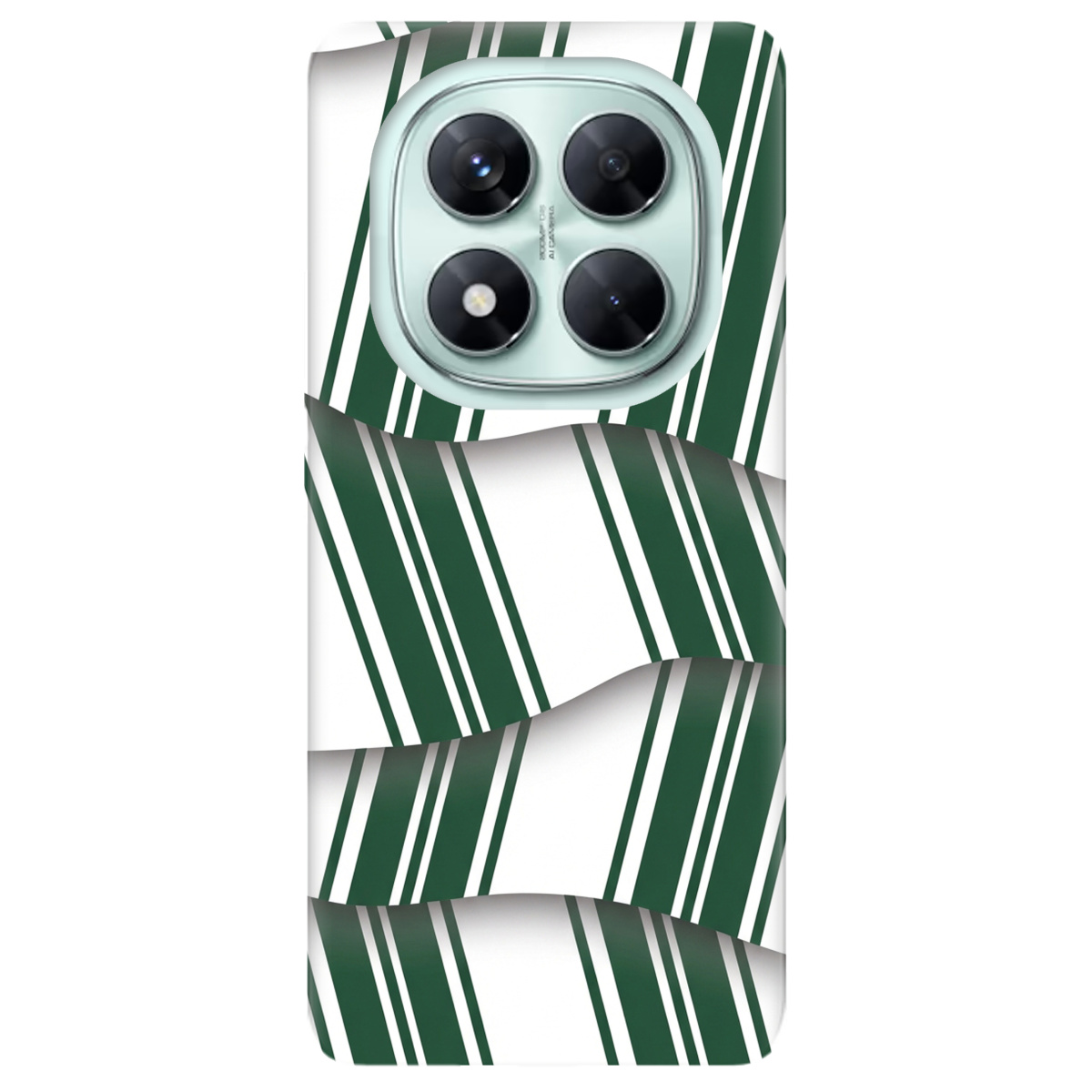 Чохол для Xiaomi Redmi Note 14 Pro 5G прозорий LINE GREEN - фото 1 - Чохли для телефонів