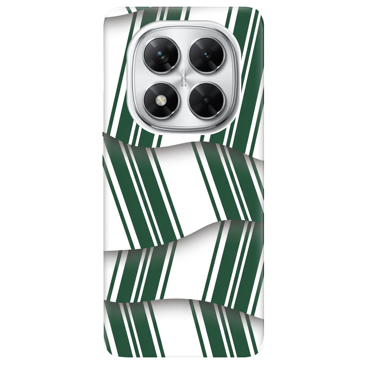 Чохол для Xiaomi Poco X7 прозорий LINE GREEN - фото 1 - Чохли для телефонів