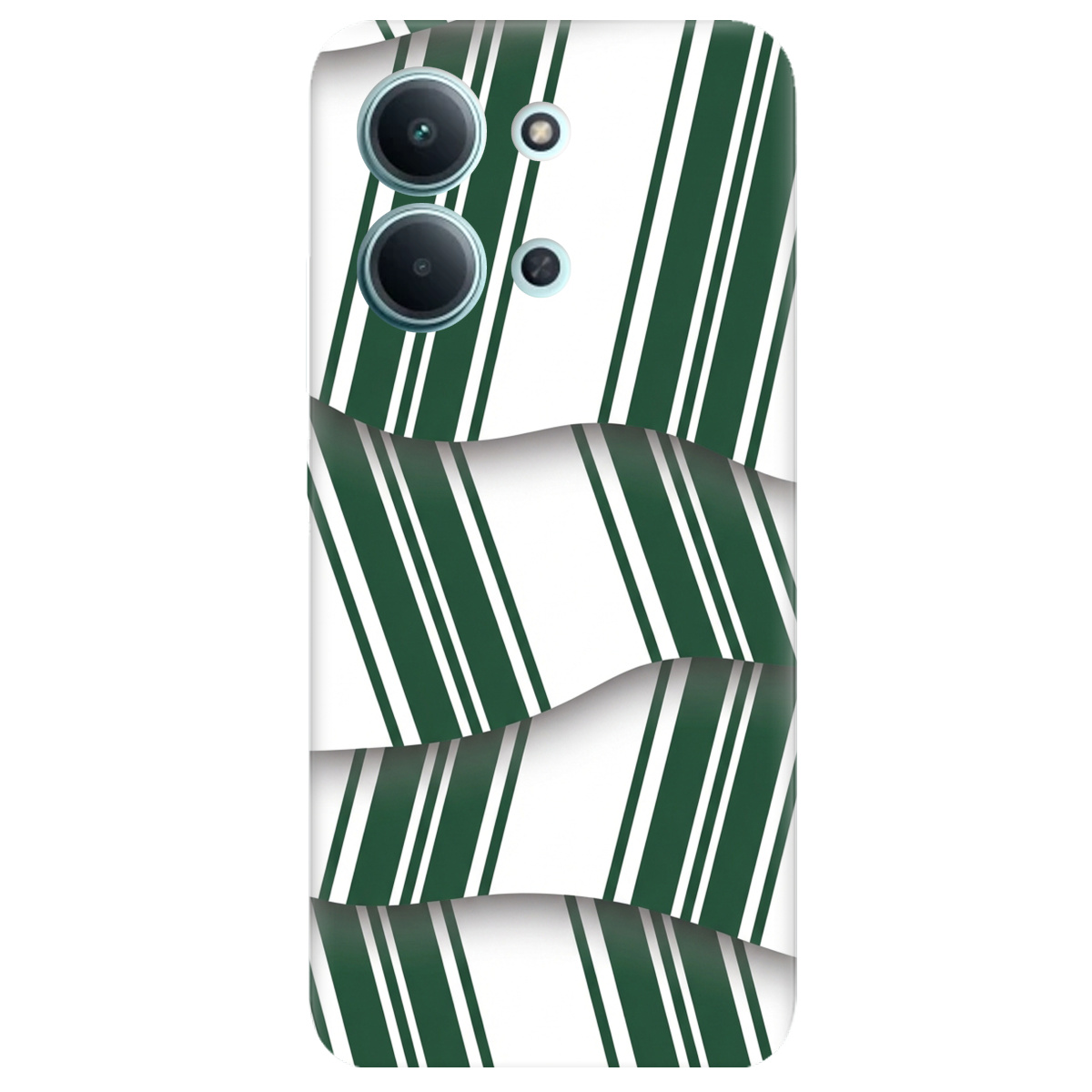 Чохол для Xiaomi Redmi 15C прозорий LINE GREEN - фото 1 - Чохли для телефонів