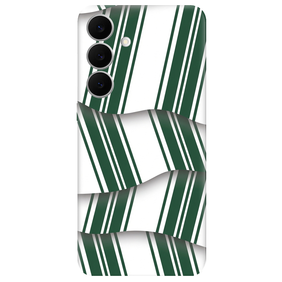 Чохол для Samsung Galaxy S25 FE прозорий LINE GREEN - фото 1 - Чохли для телефонів