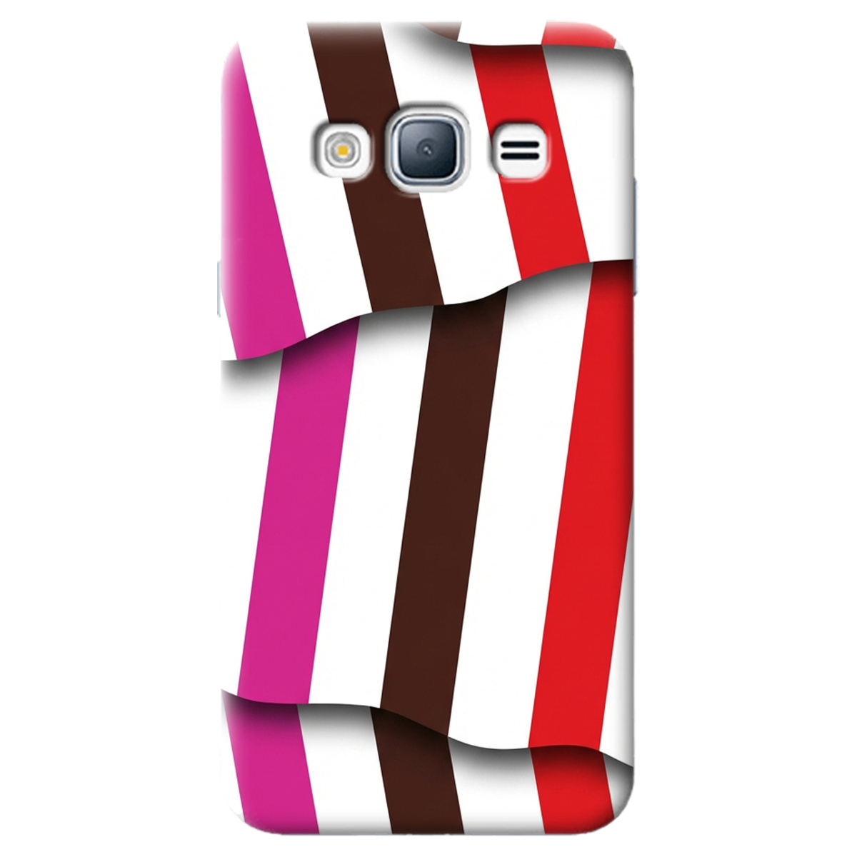 Чохол для Samsung Galaxy J3 2016 прозорий COLORFUL LINES - фото 1 - Чохли для телефонів