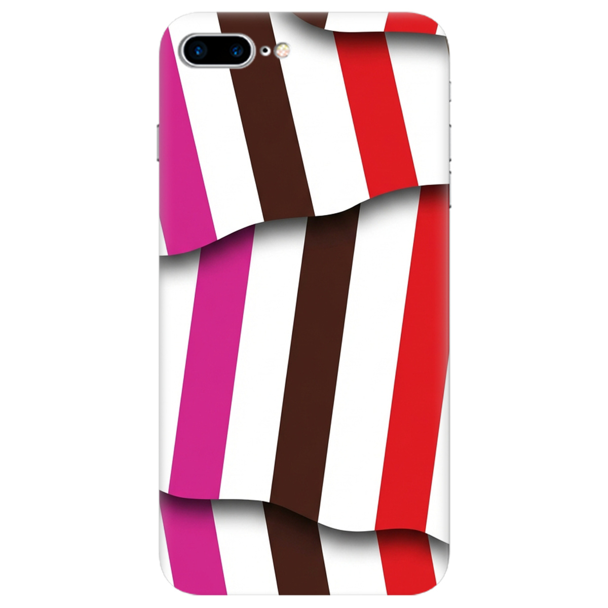 Чохол для Apple iPhone 7 Plus прозорий COLORFUL LINES - фото 1 - Чохли для телефонів