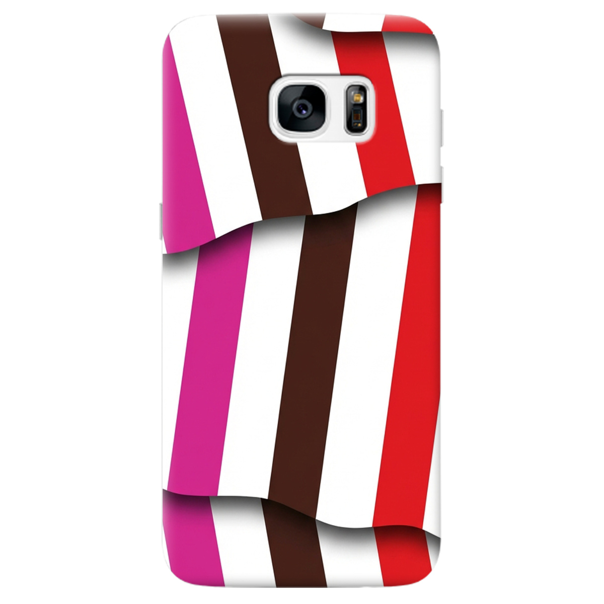 Чехол для Samsung Galaxy S7 Edge прозрачный COLORFUL LINES - фото 1 - Чехлы для телефонов