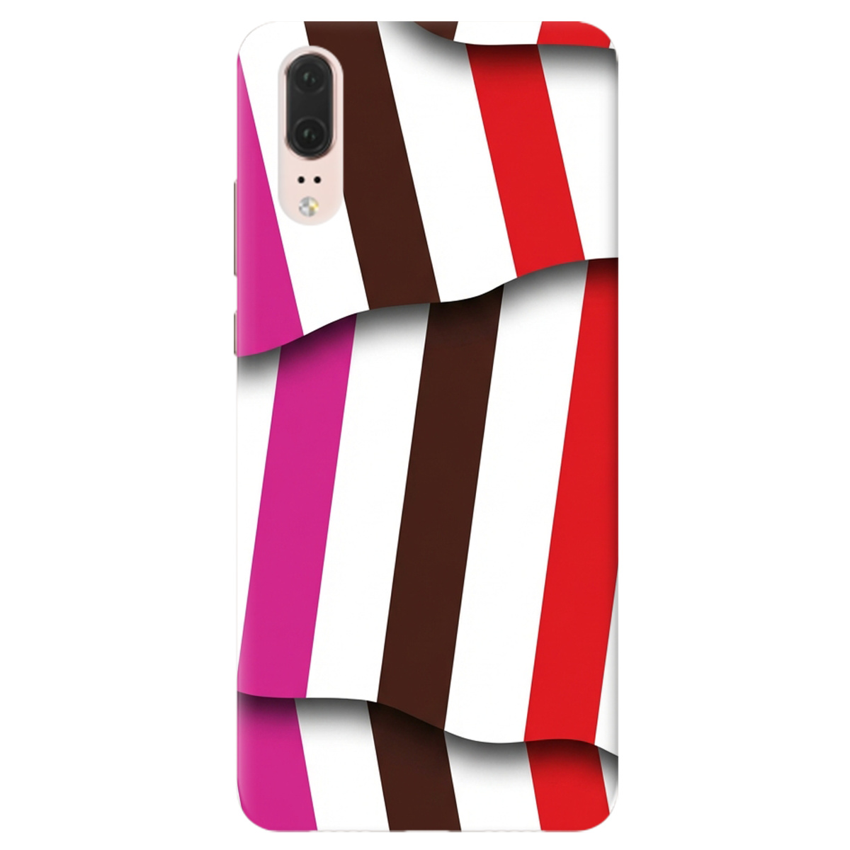 Чохол для Huawei P20 прозорий COLORFUL LINES - фото 1 - Чохли для телефонів